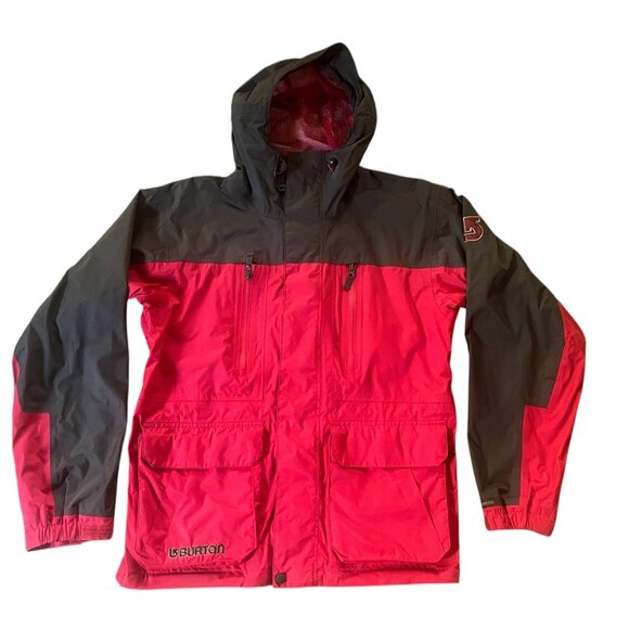 Burton Mission Snowboard Jacket Red/Brown ❄️ Waterproof Technical Shell 🏂 - Picture 1 of 8
